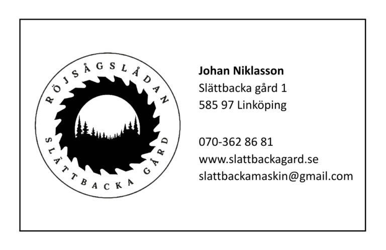 Röjsågsladan visitkort